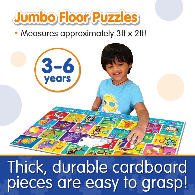 The Learning Journey: Jumbo Floor Puzzles - Alphabet - Extra Large Puzzle Measures 3 ft by 2 ft - Preschool Toys & Gifts for Boys & Girls Ages 3 and Up (436318) - Image 3